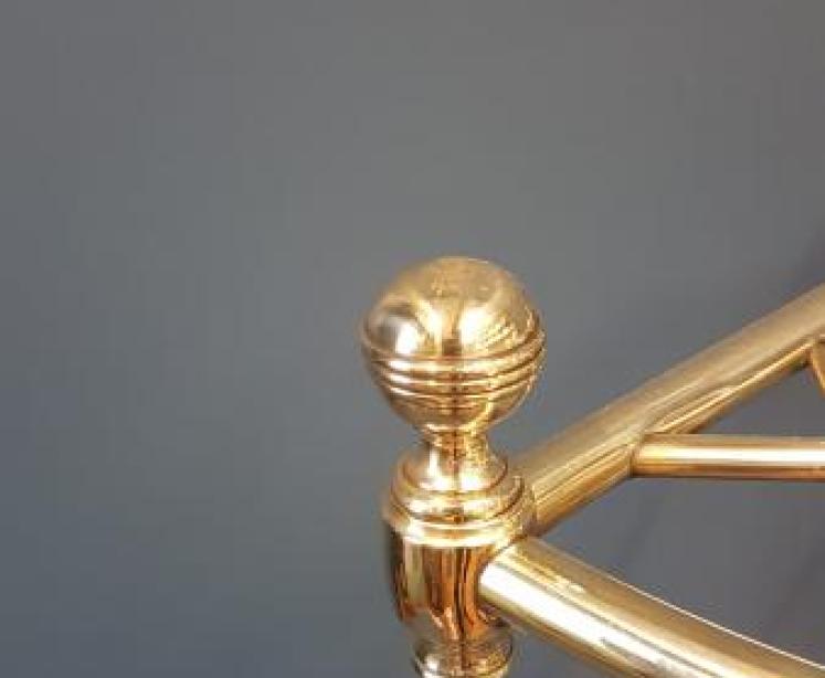 Victorian Brass Corner Stick Stand - Image 4