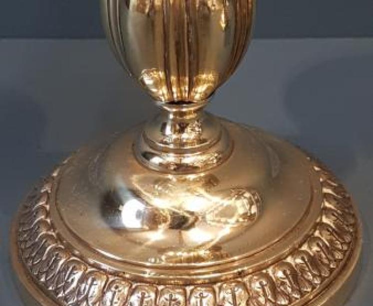 Regency Brass Candlesticks - Image 4