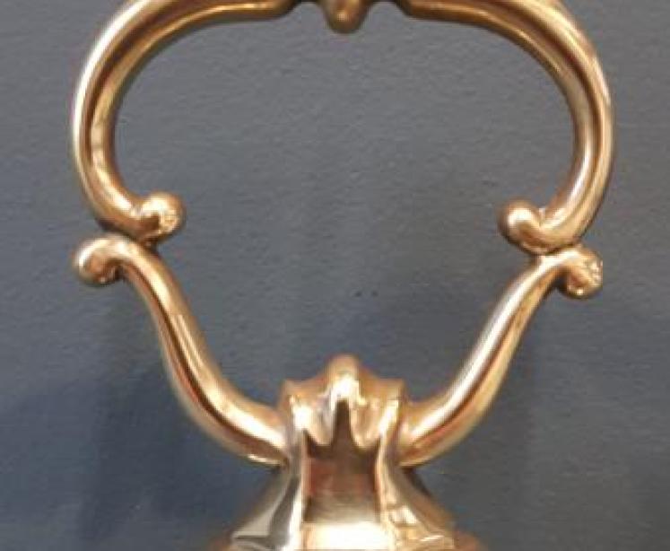 Substantial Victorian Brass Door Stop - Image 2