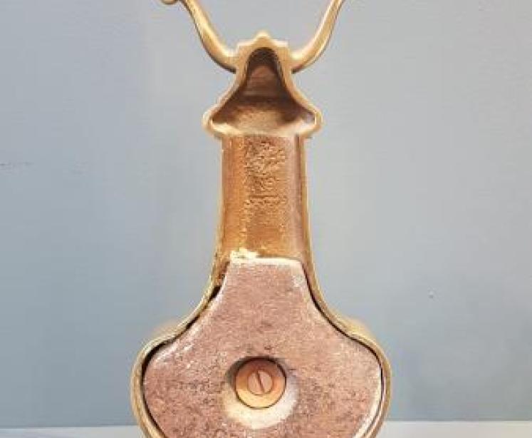 Substantial Victorian Brass Door Stop - Image 5