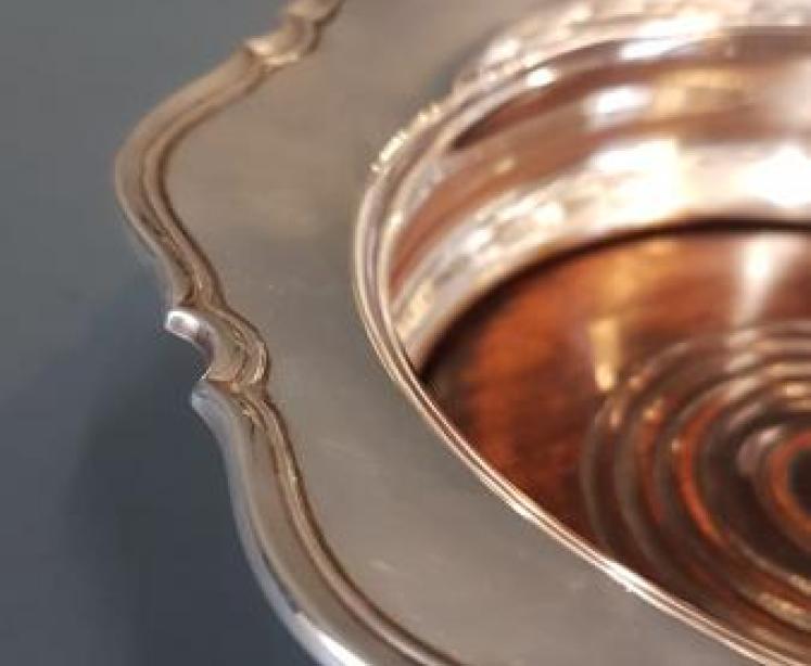 George V Silver Bottle Coaster - Image 4