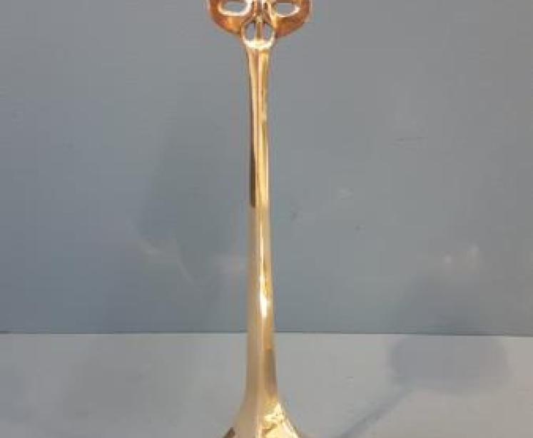 Pair of Art Nouveau Candlesticks - Image 3