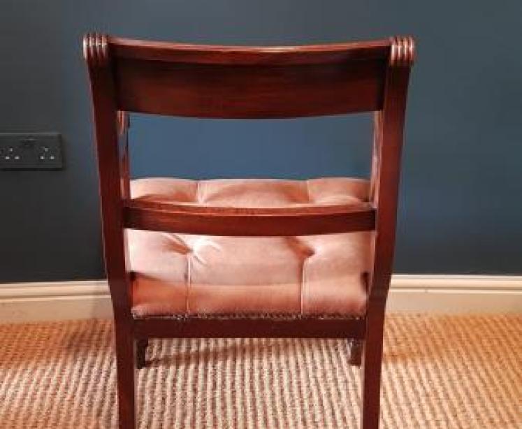 Regency Mahogany Desk Chair - Image 4