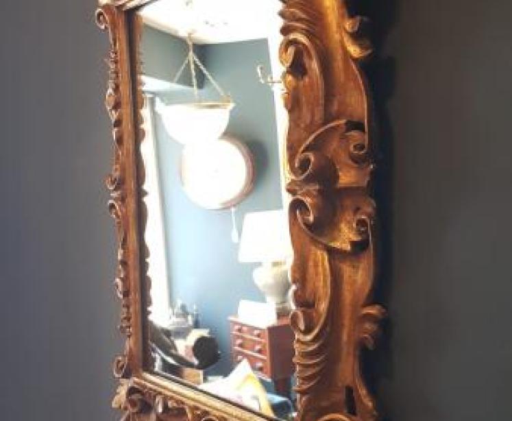Victorian Timber Gilt Mirror  - Image 7