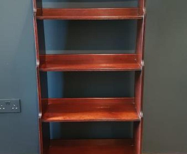 Regency Mahogany Waterfall Bookcase - Image 1