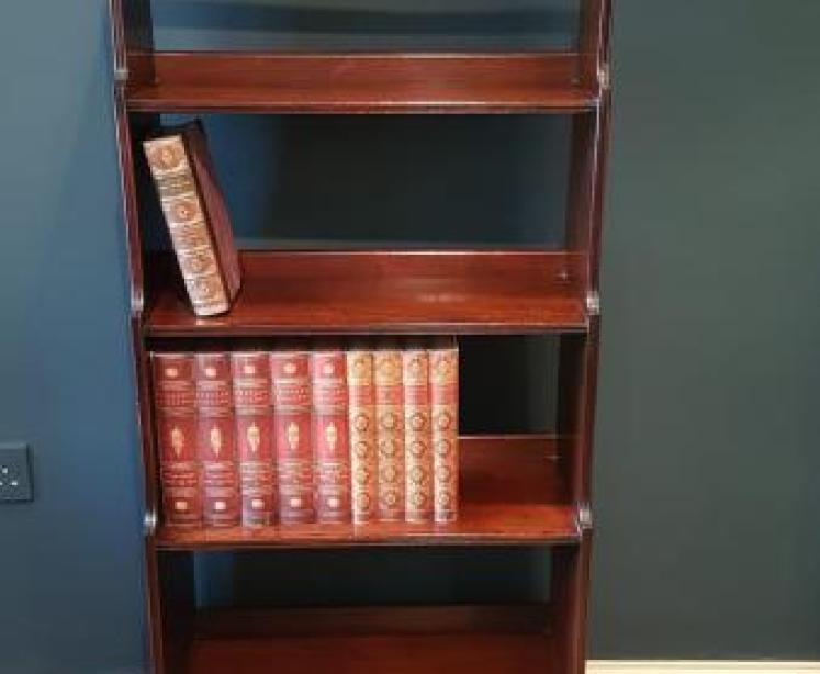 Regency Mahogany Waterfall Bookcase - Image 7