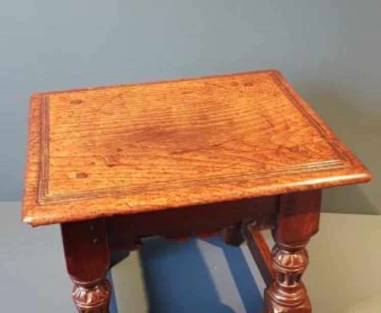 George II Oak Joint Stool - Image 5