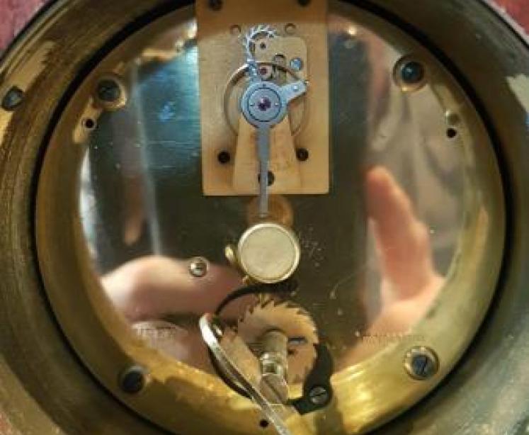 Edwardian Inlaid Mantel Clock - Image 4