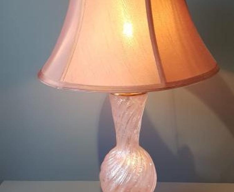 Matching Pair of Murano Glass Table Lamps - Image 5
