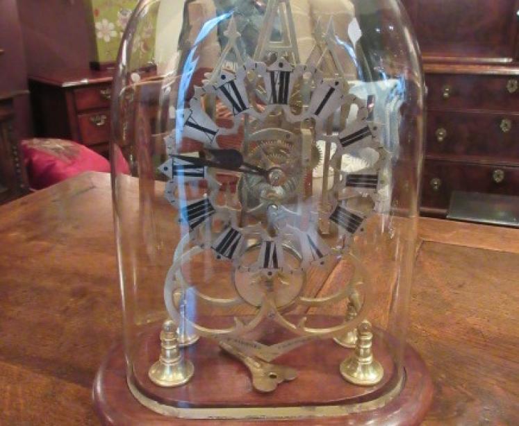 Mid Victorian Single Fusee London Skeleton Clock - Image 1