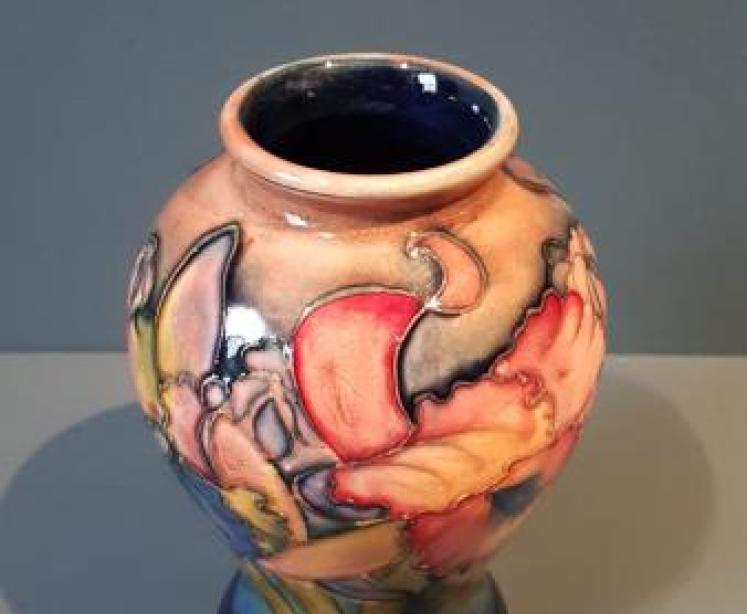 Moorcroft Flambe Slipper Orchid Vase - Image 2