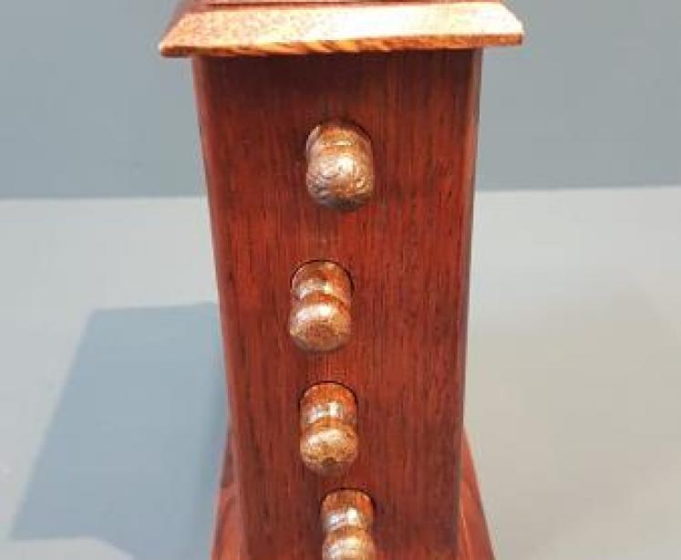 Edwardian Oak Perpetual Desk Calendar - Image 4