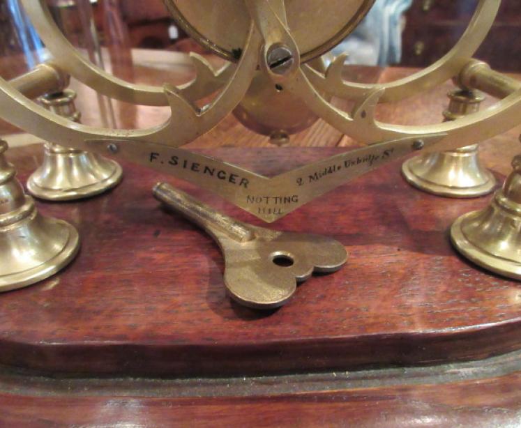 Mid Victorian Single Fusee London Skeleton Clock - Image 4