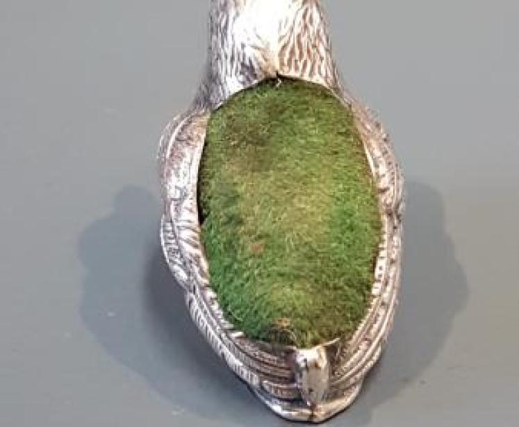 Silver Chick Pin Cushion - Image 2