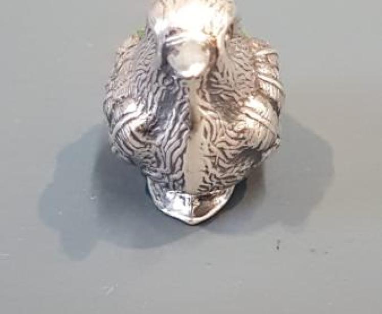 Silver Chick Pin Cushion - Image 3