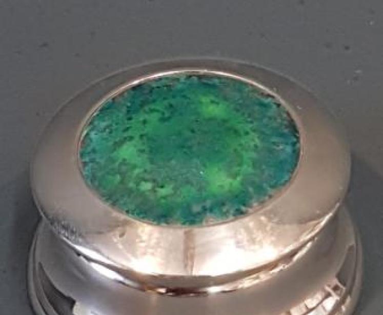 Silver Table Jar with Ruskin Panel  - Image 4