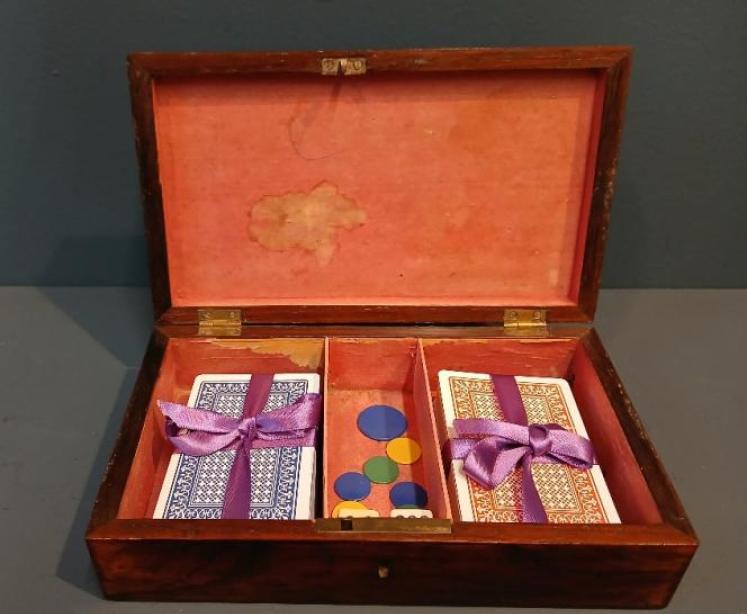 Victorian Rosewood Tunbridge Inlaid Card Box - Image 3