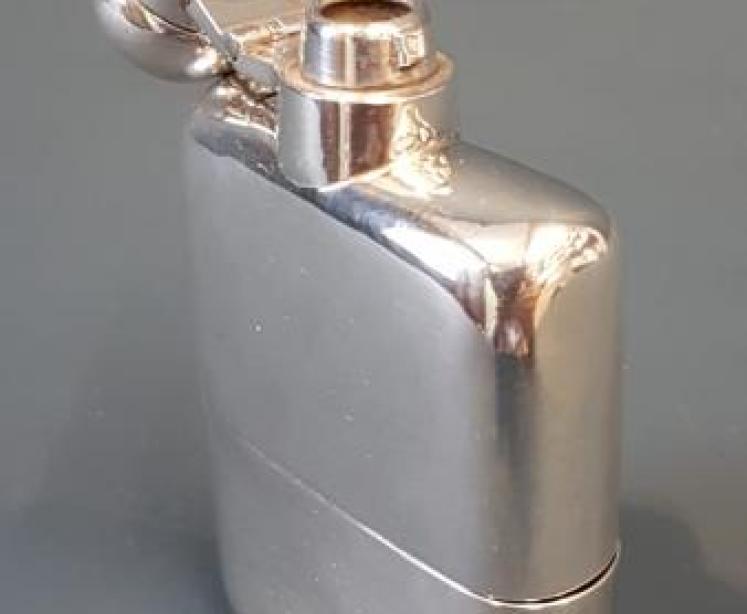George V Silver Hip Flask - Image 7