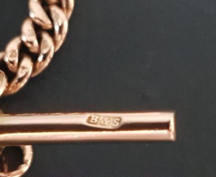 Immaculate 9ct Gold 25g Watch Chain - Image 4