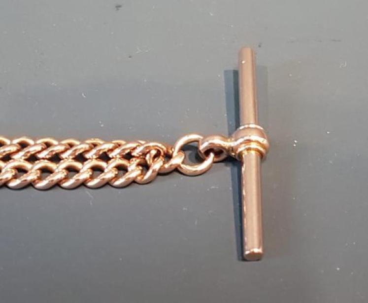 Immaculate 9ct Gold 25g Watch Chain - Image 6