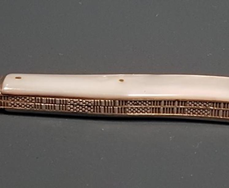 Victorian Silver Fruit Knife With Pip Remover - Image 2