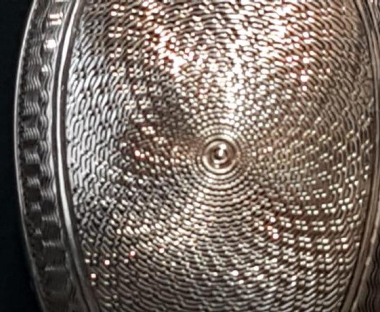 George V Engine Turned Silver Scent Bottle - Image 4