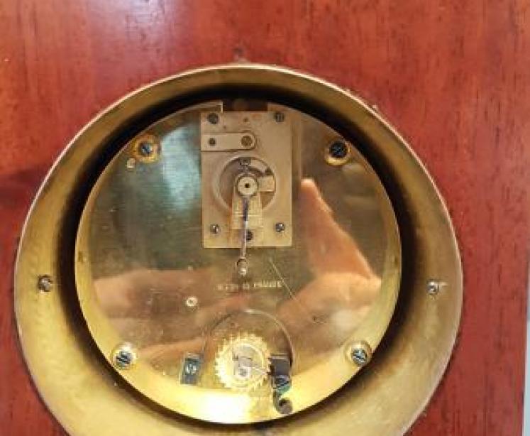 Edwardian Mantel Clock with Egg and Dart Cornice - Image 2