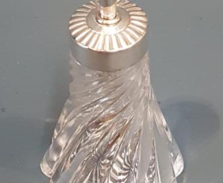 Victorian Silver and Crystal Glue Pot - Image 6