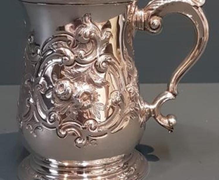 Fine Quality George II Silver Tankard - Image 1