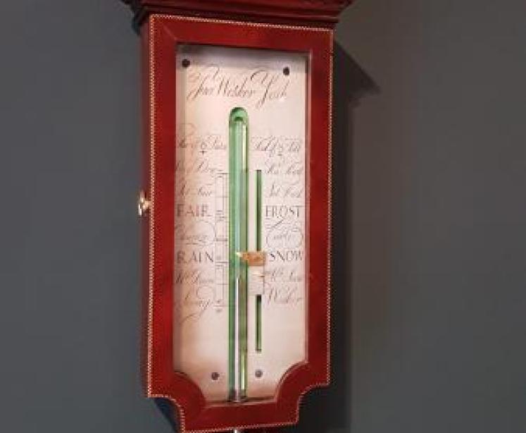 Fine Quality George III York Mahogany Stick Barometer - Image 2