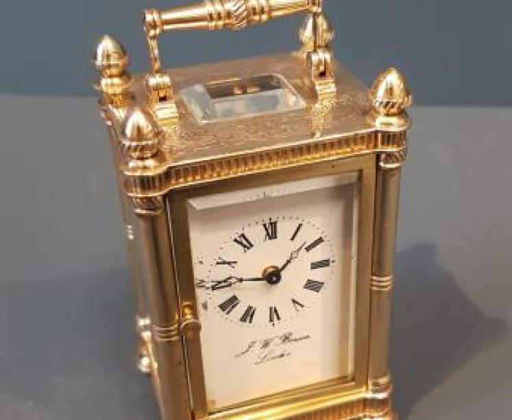 Miniature Carriage Clock by Benson - Image 1