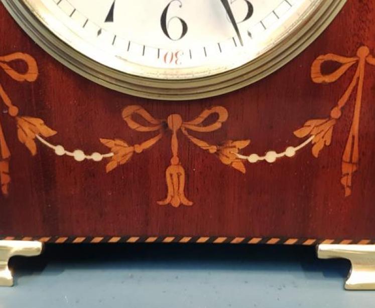 Edwardian Swept Top Mantel Clock - Image 2