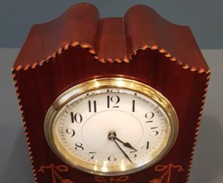 Edwardian Swept Top Mantel Clock - Image 6