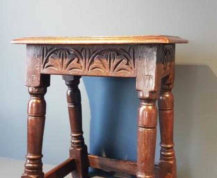 George I Oak Joint Stool  - Image 6