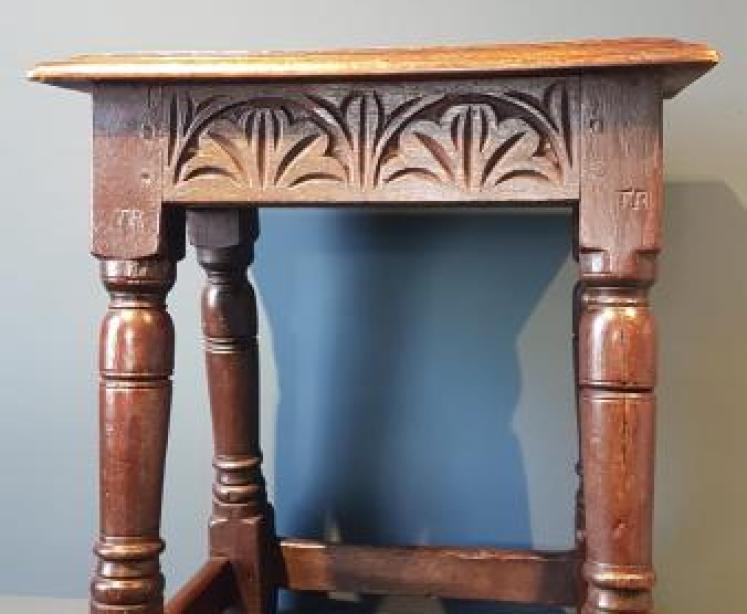 George I Oak Joint Stool  - Image 7