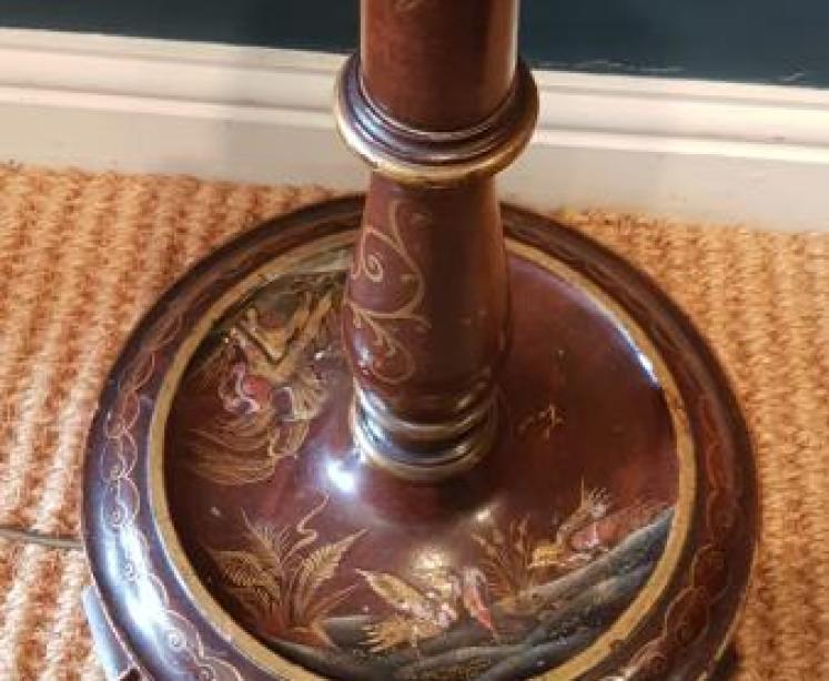 1920's Chinoiserie Lamp Standard - Image 5