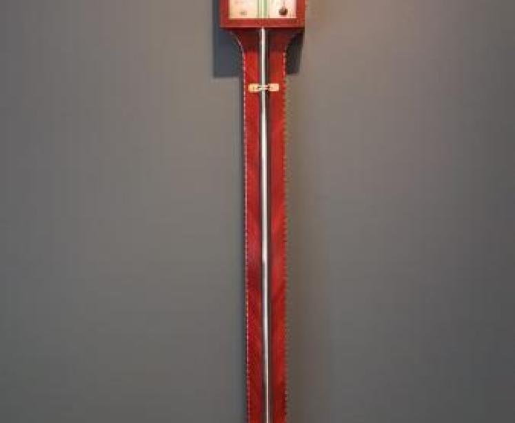 George III Mahogany Stick Barometer - Image 1