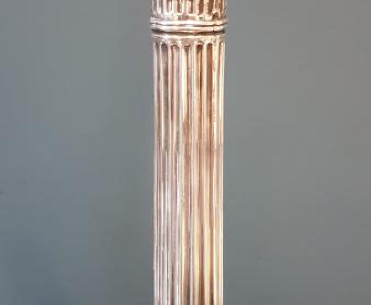 Pair of Sheffield Plate Candlestick Lamps - Image 3