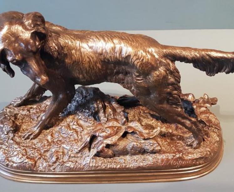 Victorian Bronze of a Irish Setter by Moigniez - Image 5