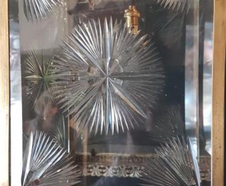 Victorian Hall Lantern with Original Cut Glass Panels - Image 3