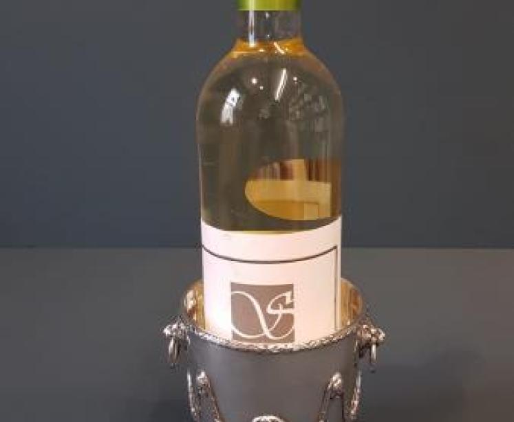 Edwardian Silver Bottle Holder or Planter - Image 5