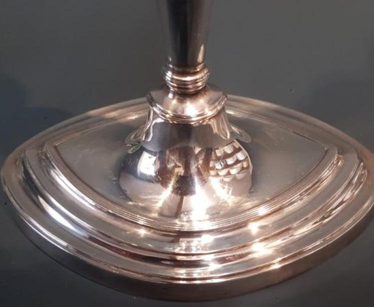 George III Style Silver Candlesticks - Image 6