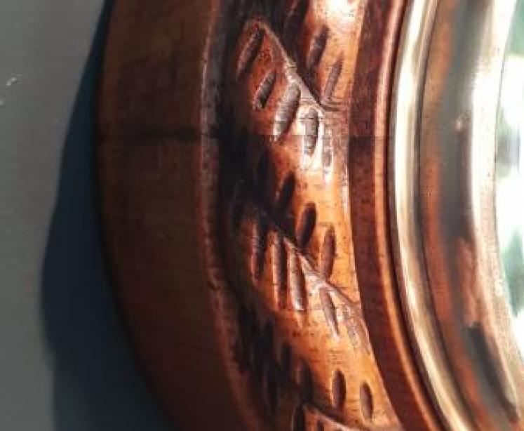 Victorian Oak Ships Barometer with Thermometer - Image 3