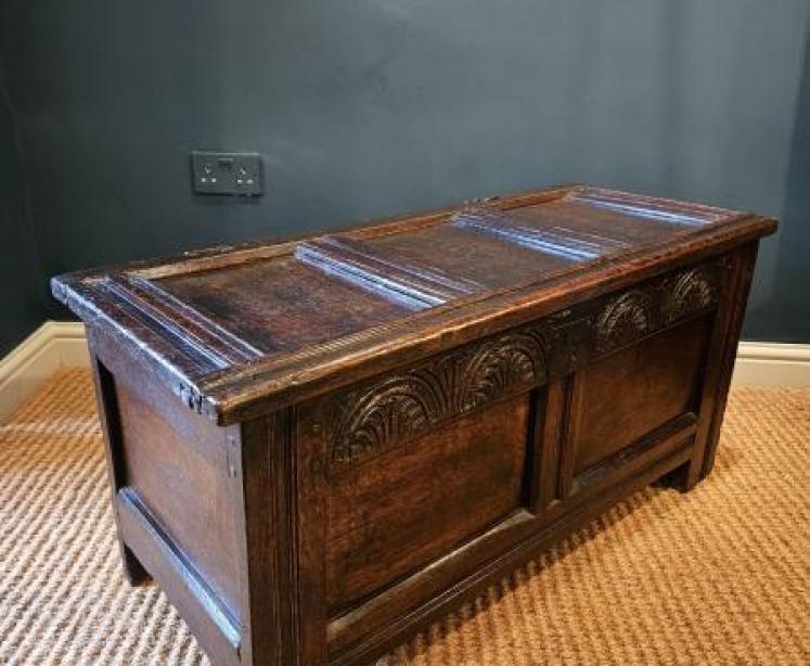 George II Oak Coffer - Image 4