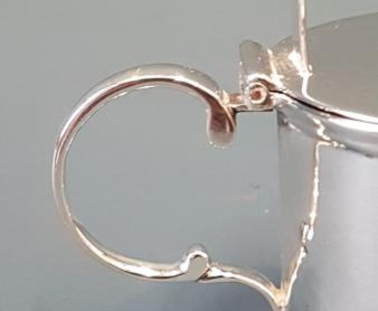 Mid Victorian Silver Mustard Pot by George Unite - Image 3