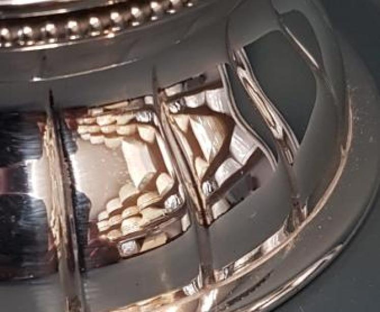 Outstanding Quality Victorian Cast Silver Capstans Ink Well - Image 7