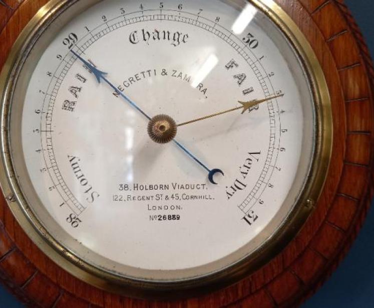 Superb Victorian Negretti & Zambra Barometer - Image 5