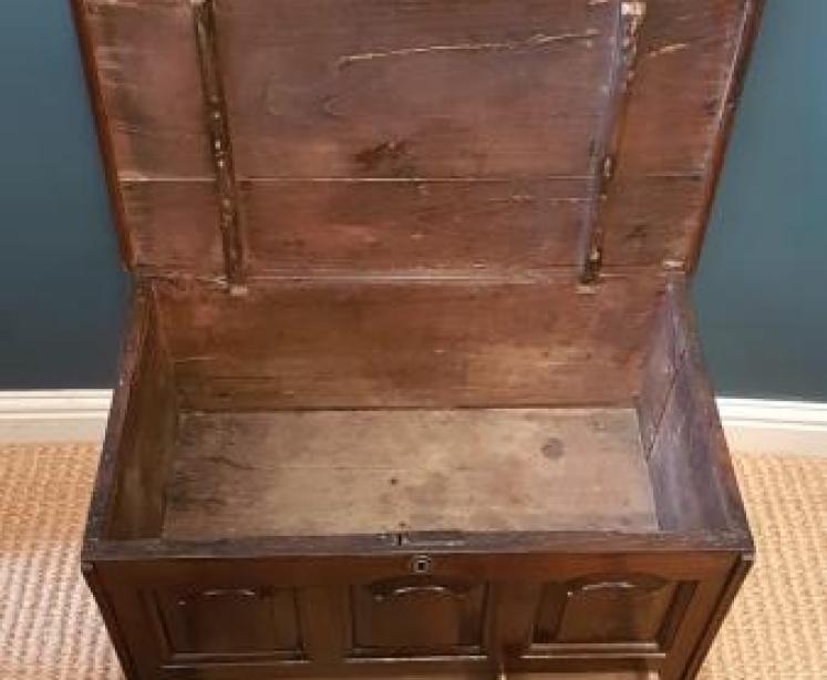 Small Fielded Panel Coffer Bach - Image 3