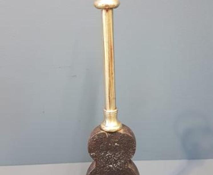 Victorian Brass and Cast Iron Door Stop  - Image 2