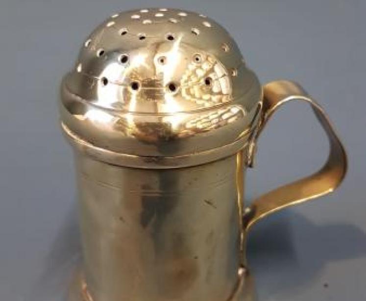 George III Brass Flour Sifter  - Image 1